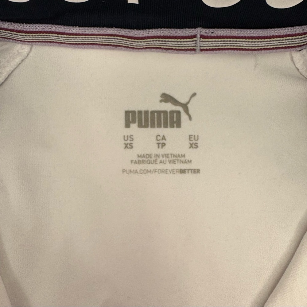 Puma Womens 1/4 Zip Top Size XS Long Sleeves Pink Navy White Golf Jacket NWT $75 - Picture 12 of 16